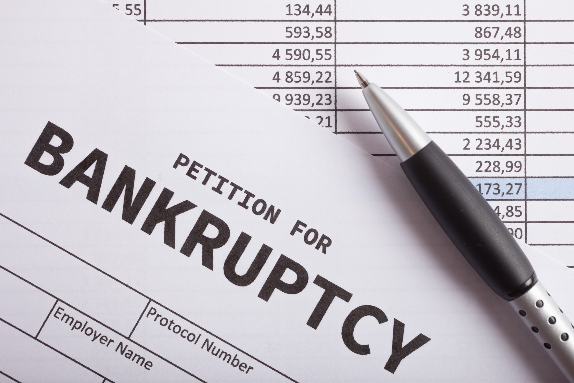 Bankruptcy petition forms